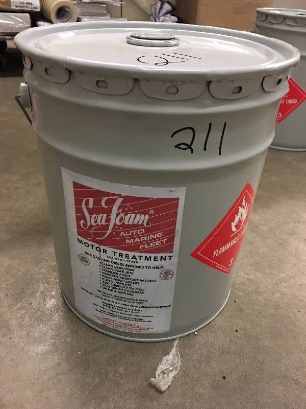 lot 211 image: 5 GALLONS OF SEA FOAM MOTOR TREATMENT