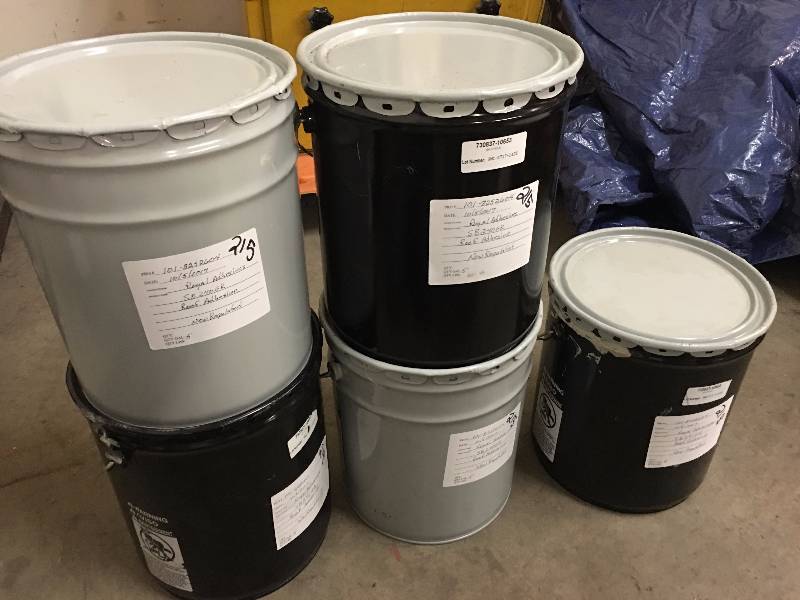 lot 215 image: 5 QTY ROYAL ADHESIVES SB240GR ROOF ADHESIVE