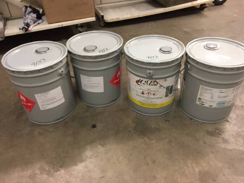 lot 803 image: PPG REDUCER, LACQUER THINNER, SOLIDS CONVERTER AND ACETONE