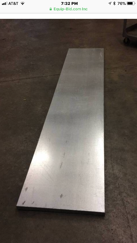 lot 32 image: 115X24 SHEET METAL WORK TABLE COVER