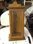 17 inch tall wood and glass display box as pictured