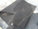 Two thick  rubber mats as pictured