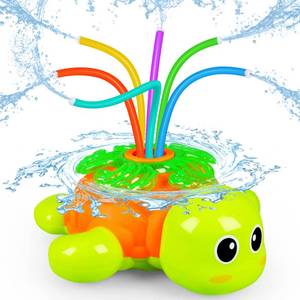 lot 79902 image: Outdoor Sprinkler for Kids - Backyard Rotating Turtle Sprinkler with Swing Tube - Splashing Toy for Summer - Outside Garden Lawn Water Toys Gifts for 3 4 5 6 Boys and Girls