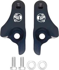 lot 79924 image: TDZ 2002-2023 Black 2 Inch Lowering Links Blocks Kit Fits for Harley Davidson Touring Street GlideRoad KingElectra GlideRoad GlideUltra LimitedSpecialCVO