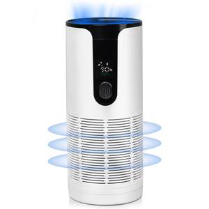 lot 79941 image: SISMEL Car Air Purifier,Silent Rechargeable Portable Air Purifier Lonizer with Display Screen,Air Purifier with HEPA Filter,for Car,Home,and Office(White)