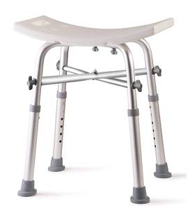 lot 79967 image: Dr. Kay�s Adjustable Bath Chair with Unique Heavy Duty Crossbar Supports, Shower Stool, Bathroom Chair, Safety Handicap Shower Chair for Inside Shower Seat, Shower Bench, 350 lb Capacity