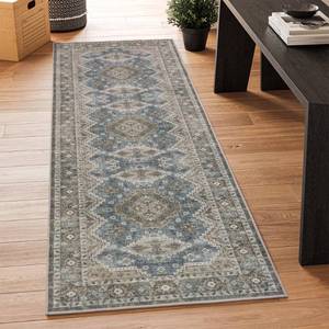 lot 79979 image: Rugland 26x10 Runner Rug - Stain Resistant Entryway Rug, Anti Slip Backing Hallway Runner Rug, Vintage Tribal Area Rugs (TPR07-Green, 26x10)