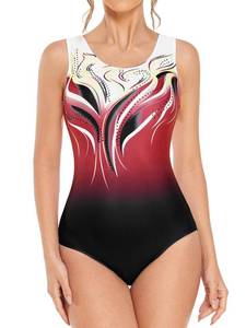 lot 79986 image: Arshiner Women Basic Dance Leotard Adult Team Gymnastic Leotard Tank Top Sleeveless Dancewear L