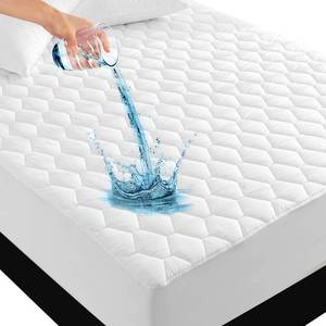lot 79992 image: UNILIBRA Queen Mattress Cover Waterproof, Quilted Fitted Mattress Pad Protector with Deep Pocket Up to 18 Inches, Breathable Soft Hollow Cotton Filling Mattress Topper for Queen Size Bed