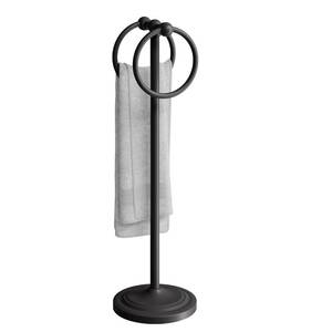 lot 80025 image: BGL Hand Towel Holder Stand for Bathroom, Hand Towel Stand for Bathroom Counter, Free Standing Towel Racks for Bathroom with Weighted Base,Matte Black