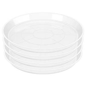 lot 80029 image: OUPSAUI Clear Plant Saucer 12 14 16 18 20 22 Inch, 4 Pack Plant Trays for Pots Plastic Extra Large Planter Saucers for Outdoors Indoors, Drip Catcher Water Tray for Plants(14 Inch)