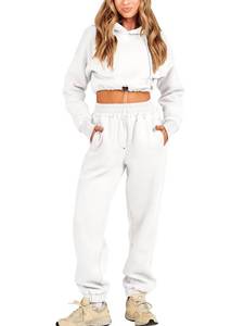 lot 80044 image: Prinbara Womens Hoodie Sets Two 2 Piece Lounge Sets 2023 Fall Fashion Casual Trendy Sweatsuits Sweat Suits Outfits Cozy Loungewear Set Clothes 1PA044-baise-XL