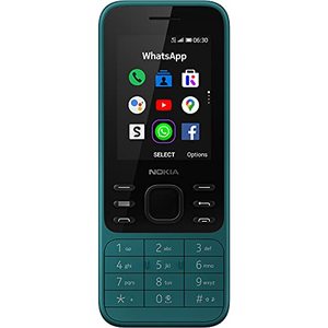 lot 80056 image: Nokia 6300 4G  Unlocked  Dual SIM  WiFi Hotspot  Social Apps  Google Maps and Assistant  Cyan Green
