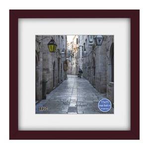 lot 80072 image: RPJC 11x11 inch Picture Frame Made of Solid Wood and High Definition Glass Display Picture 8x8 with Mat or 11x11 Without Mat for Wall Mounting Photo Frames Dark Brown