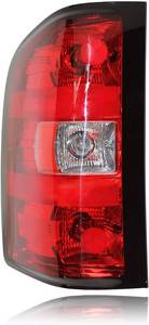 lot 80082 image: TUZILLA For 2007-2013 Chevy Silverado Tail Light Assembly Factory OEM Taillight Chevy Silverado 1500 2500HD  3500HD, GMC Sierra 3500 HD, Driver Side(LH) wbulbs and harness