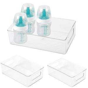 lot 80104 image: YeeBeny Baby Bottle Organizer, Plastic Storage Center for Baby Bottles and Food Jars Baby Bottle Organizer for Cabinet, Perfect Organizer for Kitchen Cabinet, Pantry, Refrigerator, Countertop 2Pcs