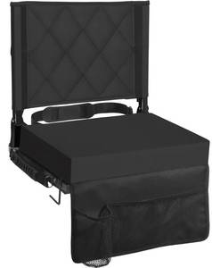 lot 80111 image: Sheenive Stadium Seats for Bleachers with Back Support, Bleacher Seats with Backs and Cushion Wide, Padded Portable Folding Comfort Stadium Chair with Shoulder Strap, Perfect for Sports Events