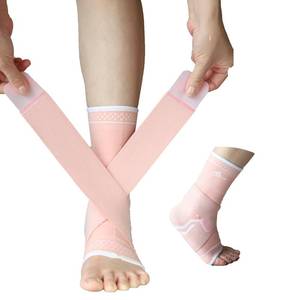 lot 80117 image: Jupiter Foot Sleeve (Pair) with Compression Wrap, Ankle Brace For Arch, Ankle Support, Football, Basketball, Volleyball, Running, For Sprained Foot, Tendonitis, Plantar Fasciitis
