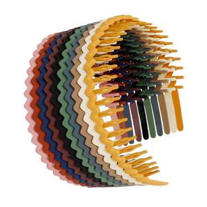 lot 80139 image: WOVOWOVO Plastic Hair Bands with Teeth, 10 Packs Thin Headbands for Women Girls Teens, Non Slip Hair Comb Head Bands Hair Accessories