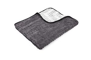 lot 80154 image: The Rag Company - The Gauntlet Drying Towel - 7030 Blend Korean Microfiber, Designed to Dry Vehicles Faster Without Scratching Paint or Glass, 900gsm, 30in x 36in, Ice GreyGrey, Pack of 1