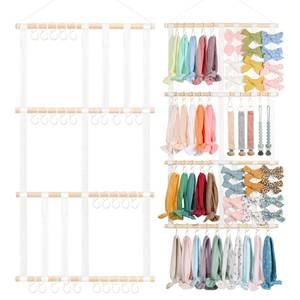 lot 80156 image: POVETIRE Headband Holder Hair Bows Organizer Baby Headbands Hair Accessories Organizer Storage Wall Hanging Decor