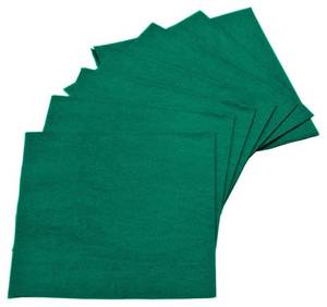 lot 80163 image: 2 Ply Green BeverageCocktail Napkins- Pack of 250ct