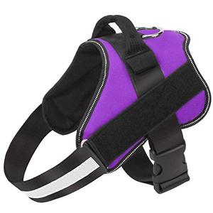 lot 80182 image: Bolux Dog Harness, No-Pull Reflective Dog Vest, Breathable Adjustable Pet Harness with Handle for Outdoor Walking - No More Pulling, Tugging or Choking (Purple, XS)