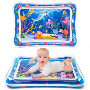 lot 80229 image: Tummy Time Water Mat Water Play Mat for Babies Inflatable Tummy Time Water Play Mat for Infants and Toddlers 3 to 12 Months Promote Development Toys Cute Baby