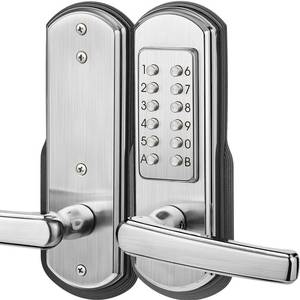lot 80238 image: Elemake Keypad Door Lock, Keyless Entry Door Lock Mechanical Lock with Keypad, Combination Door Lock with Handle, Right Handed Door Lever Lock Stainless Steel 304 - NOT a Deadbolt