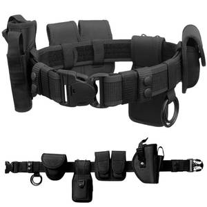 lot 80259 image: ZGJINLONG Duty Belt Rig police Tactical Utility Guard Modular Law Enforcement cinturon spy defense batman Military Equipment System Pouches Kit Belt