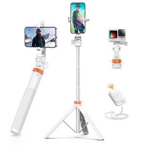 lot 80269 image: EUCOS 62 Tripod for iPhone, Newest Selfie Stick Tripod with Remote & Lightweight Phone Tripod, Solidest Portable Cell Phone Tripod for iPhone Pro MaxAndroid