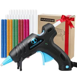 lot 80270 image: Hot Glue Gun Mini Glue Gun - MAXDONE Glue Gun Kit Glue Sticks 30PCS Crafting High Temp Heat up Fast Small Clear and Colored Sticks, Ideal for Quick Repairs DIY Projects Arts Classroom 20W New Releases
