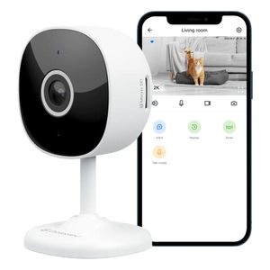 lot 80275 image: WiFi Camera 2K, Galayou Indoor Home Security Cameras for BabyElderDogPet Camera with Phone app,247 SD Card Storage,Works with Alexa & Google Home G7
