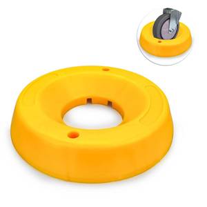 lot 80280 image: HOXWELL Durable Wheel Dock for Trailer Tongue Jack, Heavy Duty Wheel Dock for Cargo Camper RV Boat Roller Stopper, Caster Chock Easy to Store and Transport (1 Pack)