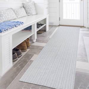 lot 80282 image: KOZYFLY Washable Runner Rug 2x7 ft Hallway Kitchen Runner Rugs with Rubber Backing Bobo Light Grey Entryway Runner Indoor, Carpet Runners for Hallway Kitchen Entryway Bedroom