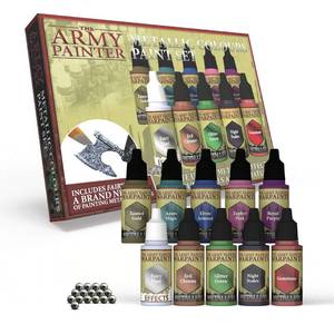 lot 80309 image: The Army Painter Metallic Paints Set - Acrylic Hobby Paint of 10 Metallic Colors - Includes Tainted Gold - Miniature Painting Paint Set