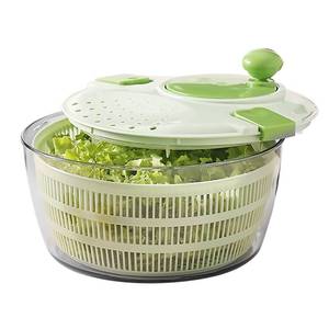 lot 80314 image: MiKoo Salad Spinner, Lettuce and Vegetable Dryer, Efficient Spinning for Fresh and Crisp Greens - Easy to Clean - Large 4.2L Capacity Green