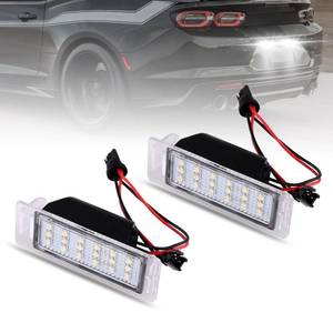 lot 80318 image: Nrgedzam LED License Plate Light Tag Lamp Assembly Compatible with Ford 2009-2018 Explorer Escape Fusion Fiesta Expedition Lincoln MKC 6000K White Rear License Lights Pack of 2