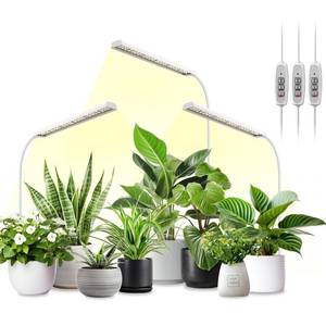 lot 80320 image: FOXGARDEN-Grow Light for Indoor Plants Growing, Full Spectrum Gooseneck Plant Light for Indoor Plants, 52 LED Bright Grow Lamp with Auto OnOff Timer 4812H, 4 Dimmable Brightness, 3 Packs of White