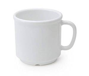 lot 80321 image: GET S-12-W-EC Shatter-Resistant Plastic Coffe Mug, 12 Ounce, White mug (Set of 4)