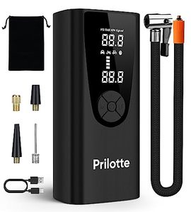 lot 80364 image: Tire Inflator Portable Air Compressor-Upgrade 20000 mAh Air Pump for Car -150 PSI Electric Tire Inflation-Cordless Tire Pump with Pressure Gauge Emergency Light for Motor, Bike, Ball, Black.