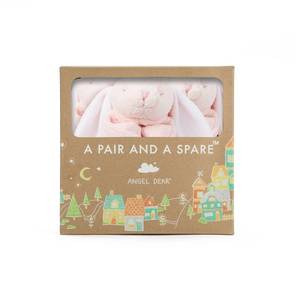lot 80368 image: Angel Dear - Pink Bunny, Pair and A Spare Blankie Set