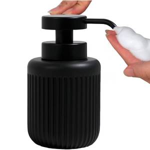 lot 80402 image: GalDal Black Foam Hand Soap Dispenser for Bathroom,Resin Foaming Hand Wash Dispenser 11oz.