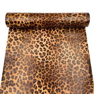 lot 80420 image: SimpleLife4U Sexy Leopard Print Self-Adhesive Shelf Drawer Liner Moisture Proof PVC Mat 45x300cm