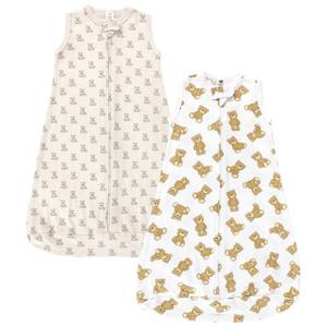 lot 80429 image: Hudson Baby Unisex Baby Cotton Wearable Sleeping Bag, Sack, Blanket, Teddy Bear Sleeveless, 18-24 Months
