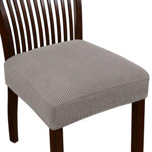lot 80449 image: Turquoize Stretch Dining Chair Covers Seat Covers for Dining Room Chair Covers Set of 6Removable Washable Kitchen Chair Seat Cushion Slipcovers Protector, Taupe