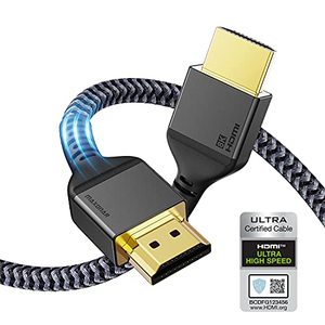 lot 80454 image: Maxonar HDMI 2.1 Cable 6FT, Certified Ultra High Speed HDMI Cord, 10K 8K60 4K120Hz 144Hz 48Gbps HDCP 2.2&2.3 eARC HDR Dolby for Playstation 5PS5, Xbox Series X, Apple TV 4K, RokuSamsungSony TV