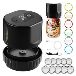 lot 80478 image: REDAFONE Electric Mason Jar Vacuum Sealer,True Bright Vacuum Sealer Kit for Mason Jars with Regular and Wide Mouth Jar Lids,Automatic Food Saver Vacuum Sealer Machine for Canning Jars