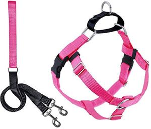 lot 80501 image: 2 Hounds Design Freedom No Pull Dog Harness  Comfortable Control for Easy Walking Adjustable Dog Harness and Leash Set  Small, Medium & Large Dogs  Made in USA  Solid Colors  1 XL Hot Pink