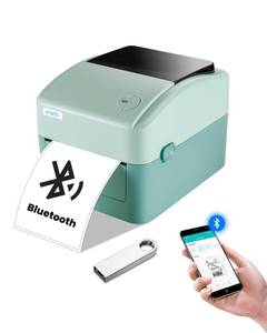 lot 80531 image: vretti Bluetooth Thermal Shipping Label Printer Wireless 4x6 Shipping Label Printer, 420B Thermal Printer Compatible with Ebay, Amazon, Shopify, Etsy, USPSAndroid, iPhone